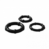 Набор из 3 черных эрекционных колец Babooom Ring Set - Adrien Lastic - в Петропавловске-Камчатском купить с доставкой