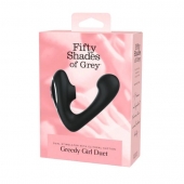 Черный вибратор Greedy Girl Duet - Fifty Shades of Grey