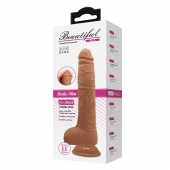 Темно-бежевый фаллоимитатор-гигант на присоске Dick - 28 см. - Baile