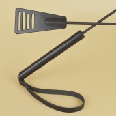 Черный кожаный стек «Сириус» - 60 см. - Sitabella - купить с доставкой в Петропавловске-Камчатском