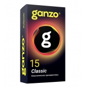 Классические презервативы с обильной смазкой Ganzo Classic - 15 шт. - Ganzo - купить с доставкой в Петропавловске-Камчатском