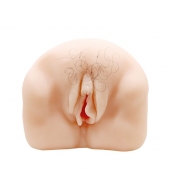 Телесный мастурбатор-вагина с оволосением и вибрацией - Baile - в Петропавловске-Камчатском купить с доставкой