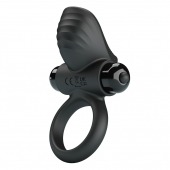Черное эрекционное кольцо с вибрацией Adrien - Baile - в Петропавловске-Камчатском купить с доставкой