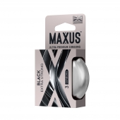 Черные утолщенные презервативы MAXUS Extra Strong с железным кейсом - 3 шт. - Maxus - купить с доставкой в Петропавловске-Камчатском