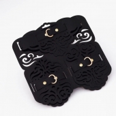 Фигурный набор для БДСМ-игр с узорами и золотистой фурнитурой - Crazy Handmade - купить с доставкой в Петропавловске-Камчатском