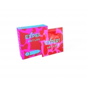 Презервативы с разогревающим эффектом Expert Hot Love - 3 шт. - Expert - купить с доставкой в Петропавловске-Камчатском
