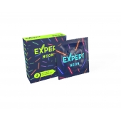 Светящиеся в темноте презервативы Expert Neon - 3 шт. - Expert - купить с доставкой в Петропавловске-Камчатском