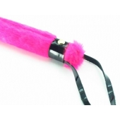 Нежная плеть с розовым мехом BDSM Light - 43 см. - БДСМ Арсенал - купить с доставкой в Петропавловске-Камчатском