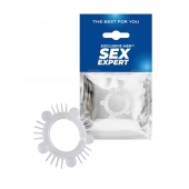 Эластичное эрекционное кольцо с шишечками и шипами - Sex Expert - в Петропавловске-Камчатском купить с доставкой