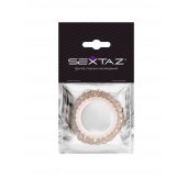 Эрекционное кольцо с бежевыми «ресничками» - Sextaz - в Петропавловске-Камчатском купить с доставкой
