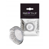 Эластичное эрекционное кольцо с длинными черными «ресничками» - Sextaz - в Петропавловске-Камчатском купить с доставкой