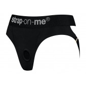 Черные трусики для насадок Heroine Lingerie Harness - size XL - Strap-on-me - купить с доставкой в Петропавловске-Камчатском