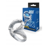 Прозрачное двойное эрекционное кольцо - Sex Expert - в Петропавловске-Камчатском купить с доставкой