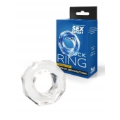 Прозрачное эрекционное кольцо в форме гайки - Sex Expert - в Петропавловске-Камчатском купить с доставкой