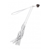 Белая кожаная плеть - 50 см. - Pecado - купить с доставкой в Петропавловске-Камчатском