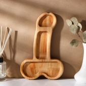 Деревянное блюдо для подачи в форме члена (25 х 16,5 х 1,7 см) - Сима-Ленд - купить с доставкой в Петропавловске-Камчатском