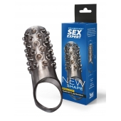 Дымчатая насадка на пенис с выпуклостями - 12 см. - Sex Expert - в Петропавловске-Камчатском купить с доставкой