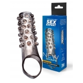 Дымчатая насадка на пенис с выпуклостями - 11 см. - Sex Expert - в Петропавловске-Камчатском купить с доставкой