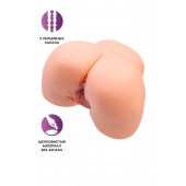 Телесный мастурбатор в форме попки с 2 любовными входами - No Name - в Петропавловске-Камчатском купить с доставкой