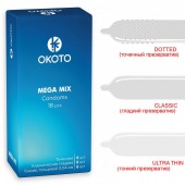 Презервативы OKOTO Mega Mix - 18 шт. - Sitabella - купить с доставкой в Петропавловске-Камчатском