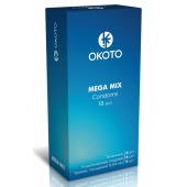 Презервативы OKOTO Mega Mix - 18 шт. - Sitabella - купить с доставкой в Петропавловске-Камчатском