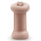 Телесный люминесцентный двусторонний мастурбатор Tasha - Blush Novelties - в Петропавловске-Камчатском купить с доставкой