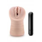 Телесный мастурбатор-вагина Ayumi с вибрацией - Blush Novelties - в Петропавловске-Камчатском купить с доставкой