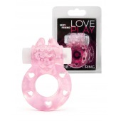 Розовое эрекционное виброкольцо в форме зайчика - 1137 - в Петропавловске-Камчатском купить с доставкой