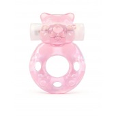 Розовое эрекционное виброкольцо в форме мишки - 1137 - в Петропавловске-Камчатском купить с доставкой