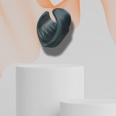 Серый сквозной мастурбатор с вибрацией Manwan Starter - Manwan - в Петропавловске-Камчатском купить с доставкой