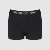 Черные трусики-боксеры для фиксации насадок Strap-on-me Harness Lingerie Allure - size S - Strap-on-me - купить с доставкой в Петропавловске-Камчатском