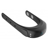 Черное эрекционное виброкольцо на ремешках - Boys of Toys - в Петропавловске-Камчатском купить с доставкой