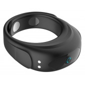 Черное эрекционное виброкольцо на ремешках - Boys of Toys - в Петропавловске-Камчатском купить с доставкой