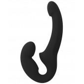 Черный безремневой страпон Share Lite - Fun Factory - купить с доставкой в Петропавловске-Камчатском