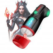 Интерактивный мастурбатор Raven с вакуумом, вибрацией и подсветкой - Shots Media BV - в Петропавловске-Камчатском купить с доставкой