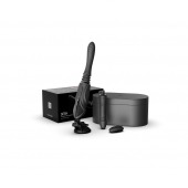 Черная секс-машина с функцией нагрева, насадками и присоской Sesh - Zalo - купить с доставкой в Петропавловске-Камчатском