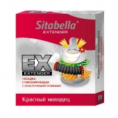 Стимулирующая насадка Sitabella Extender  Красный молодец - Sitabella - купить с доставкой в Петропавловске-Камчатском