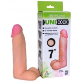 Фаллическая насадка Харнесс UNICOCK 7  - 19 см. - LOVETOY (А-Полимер) - купить с доставкой в Петропавловске-Камчатском