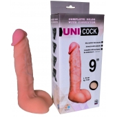 Фаллическая насадка Харнесс UNICOCK 9  - 24 см. - LOVETOY (А-Полимер) - купить с доставкой в Петропавловске-Камчатском
