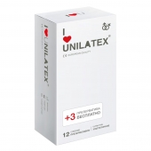 Ультратонкие презервативы Unilatex Ultra Thin - 12 шт. + 3 шт. в подарок - Unilatex - купить с доставкой в Петропавловске-Камчатском