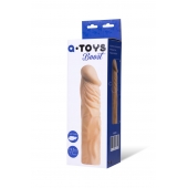 Насадка с ярко выраженной головкой и рельефным стволом - 19 см. - A-toys - в Петропавловске-Камчатском купить с доставкой