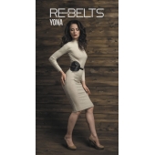 Пояс с клёпками Yona Black - Rebelts - купить с доставкой в Петропавловске-Камчатском