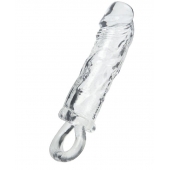 Прозрачная насадка с петлёй для фиксации - 14 см. - ToyFa - в Петропавловске-Камчатском купить с доставкой