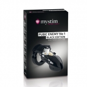 Пояс верности с электростимуляцией Mystim Pubic Enemy No1 Black Edition - MyStim - купить с доставкой в Петропавловске-Камчатском