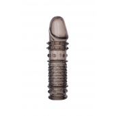 Дымчатая закрытая насадка ToyFa XLover с чешуйками и пупырышками - 13,5 см. - ToyFa - в Петропавловске-Камчатском купить с доставкой