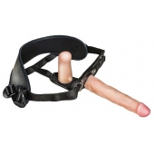Женский страпон с вагинальной пробкой Woman Strap - 18 см. - LOVETOY (А-Полимер) - купить с доставкой в Петропавловске-Камчатском