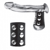 Утяжка на пенис на кнопочках 100% PVC STRAP WITH METAL SNAP - BlueLine - купить с доставкой в Петропавловске-Камчатском