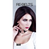 Чёрный чокер-кляп Iman Black - Rebelts - купить с доставкой в Петропавловске-Камчатском