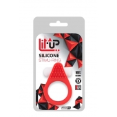 Красное эрекционное кольцо LIT-UP SILICONE STIMU RING 1 RED - Dream Toys - в Петропавловске-Камчатском купить с доставкой