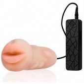 Мастурбатор-ротик с вибрацией REALSTUFF VIBRATING MASTURBATOR MOUTH - Dream Toys - в Петропавловске-Камчатском купить с доставкой